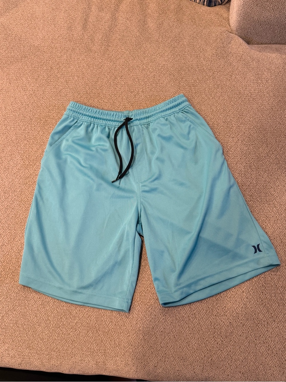 Hurley Boys Light Blue Athletic Shorts